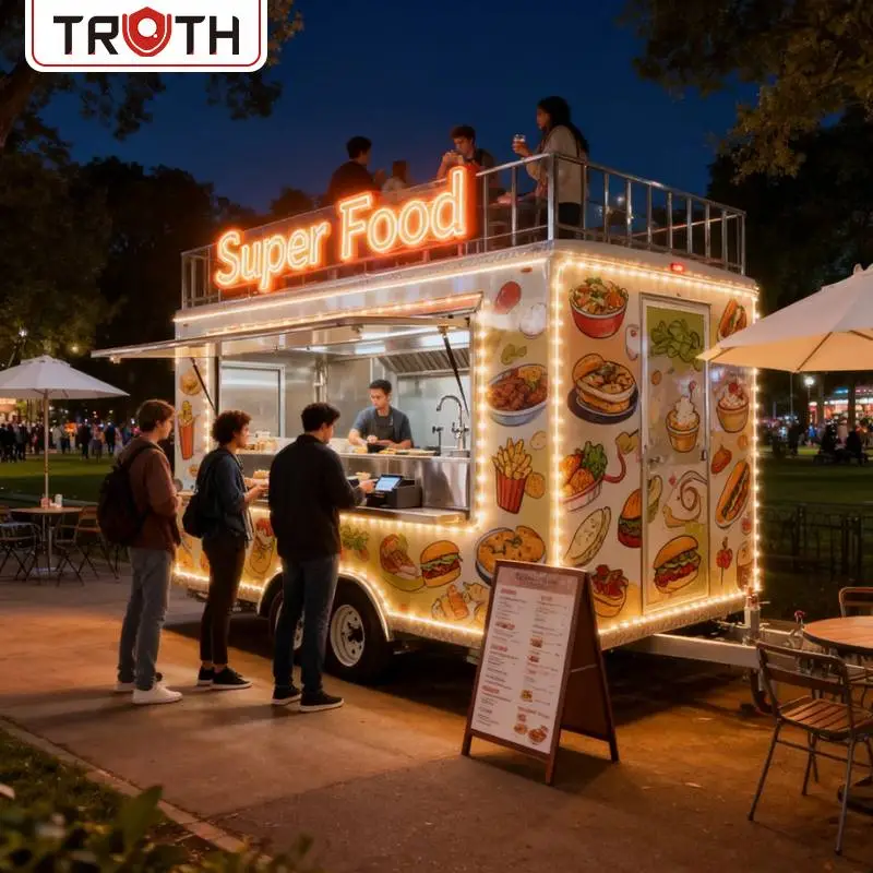 Hot Dog Fast Food Truck with Full Kitchen