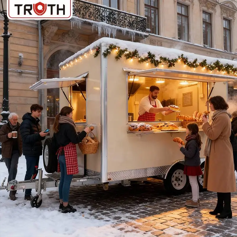 Hot Dog Square Mobile Kitchen Food Trailer