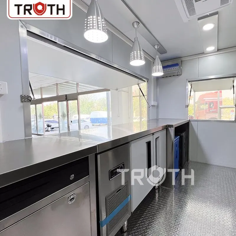 Hot Dog Square Mobile Kitchen Food Trailer