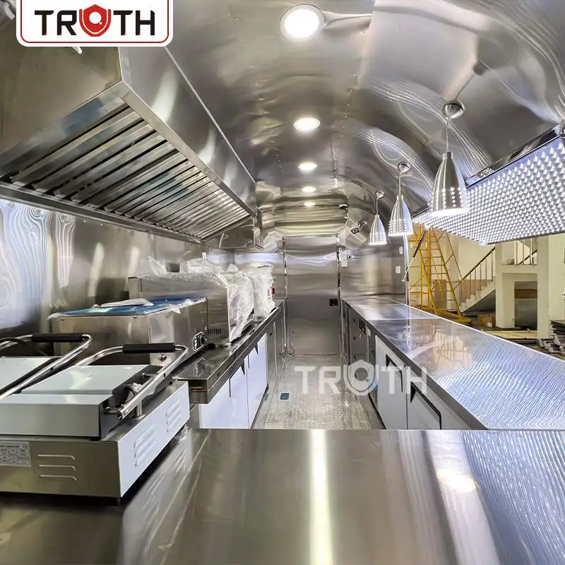 Hamburger Stainless Steel Mobile Food Truck