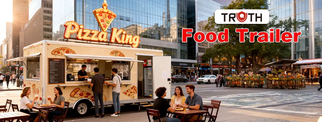 Square Pizza Food Truck