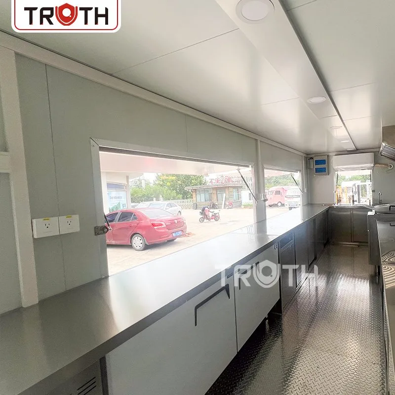 Square Food Trailer With Bathroom Square Food Trailer With Bathroom