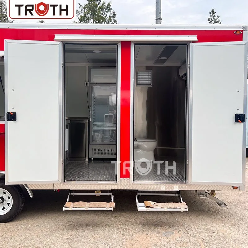 Square Food Trailer With Bathroom Square Food Trailer With Bathroom