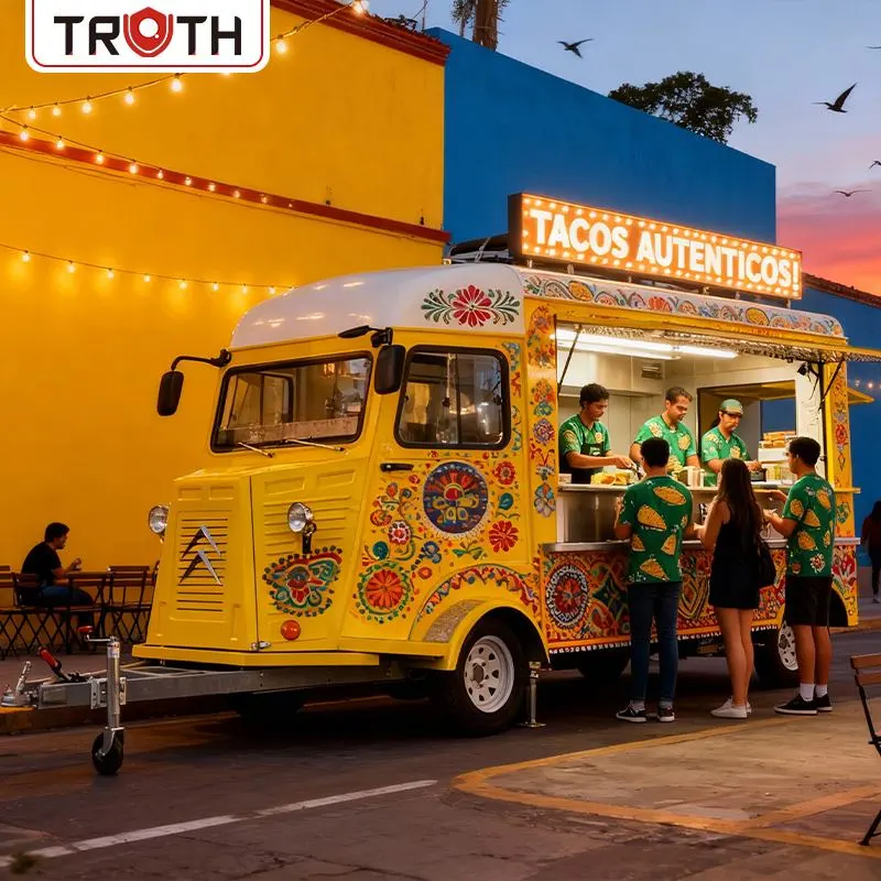 Mobile Electric Drivable Food Trailer for Tacos