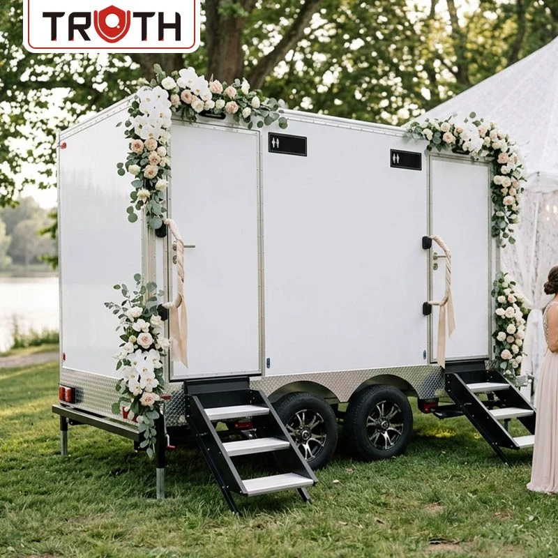 Outdoor Portable Bathrooms Cart Trailer